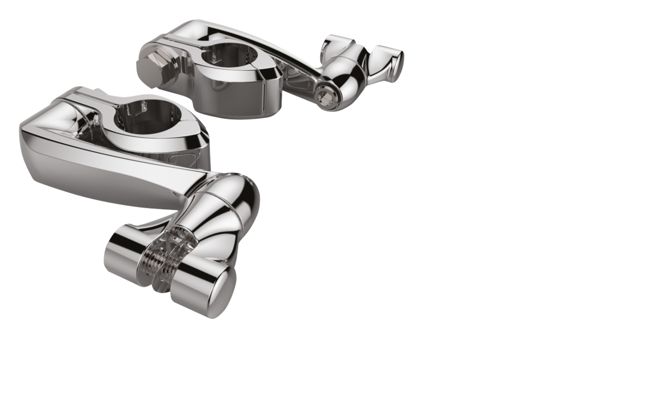 Chr Hngls Clmps w/Ext. Arm+ Clevis 1-1/4