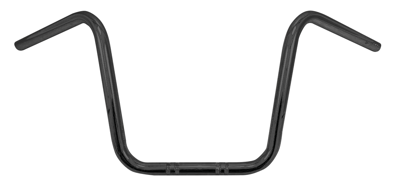 1" Ape Hanger 12" BLK non-dimpled