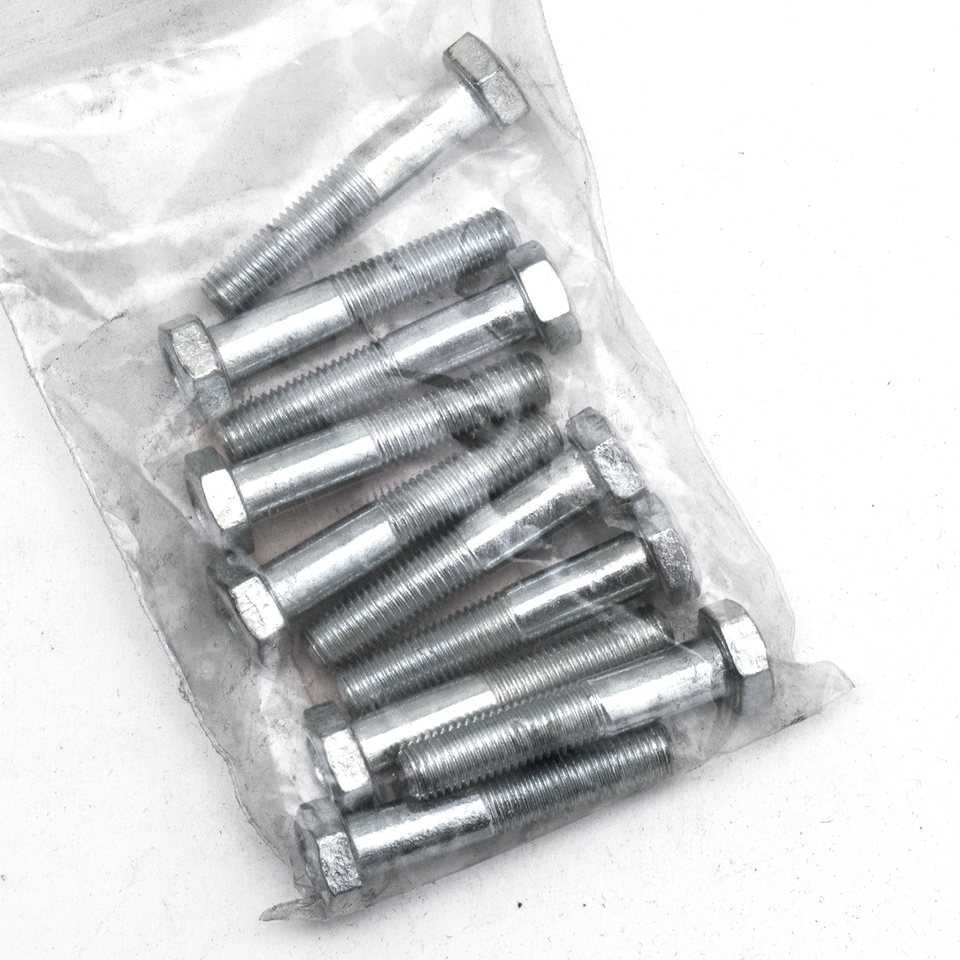 10pck hex bolt 5/16-24x1-5/8" UNF zinc
