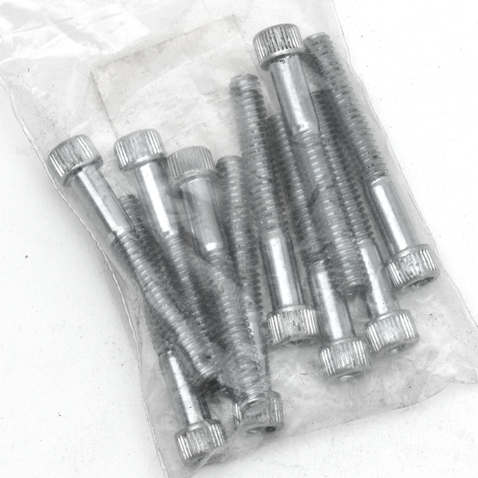 10pck allen bolt 1/4-20x1-7/8" UNC zinc