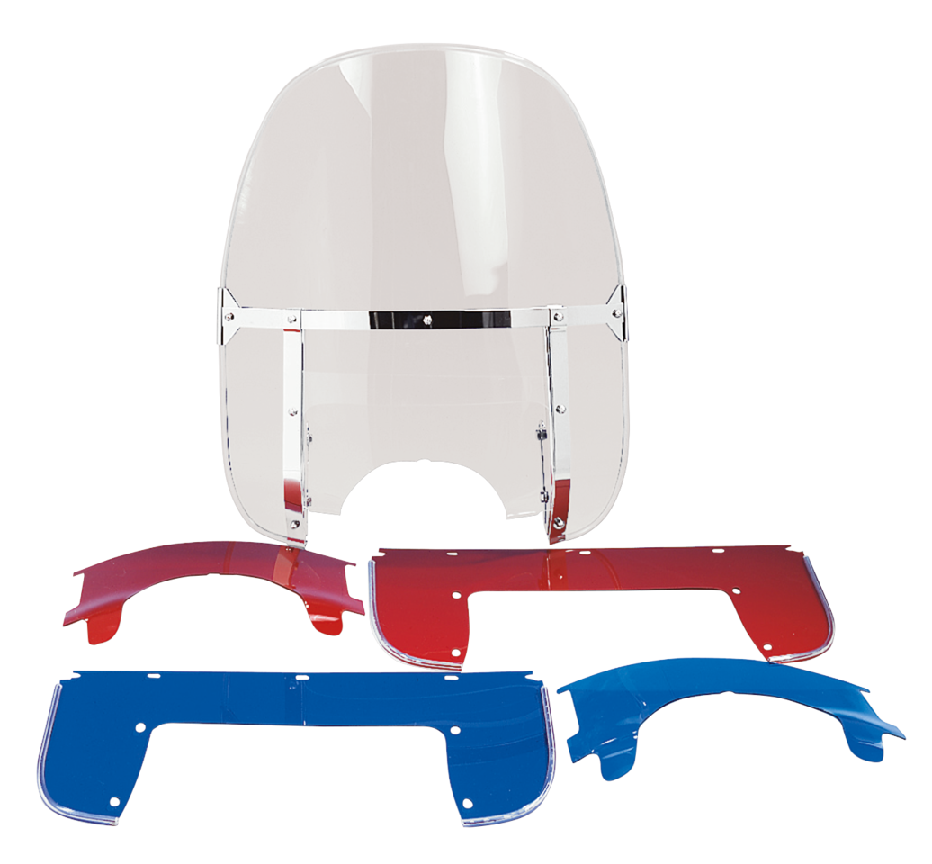 GZP Windshield kit FL60-84 clear w/red l