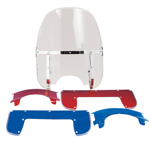 GZP Windshield kit FL60-84 clear w/red l