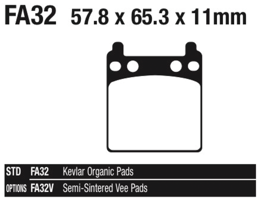 EBC Brake pads PM 162x2