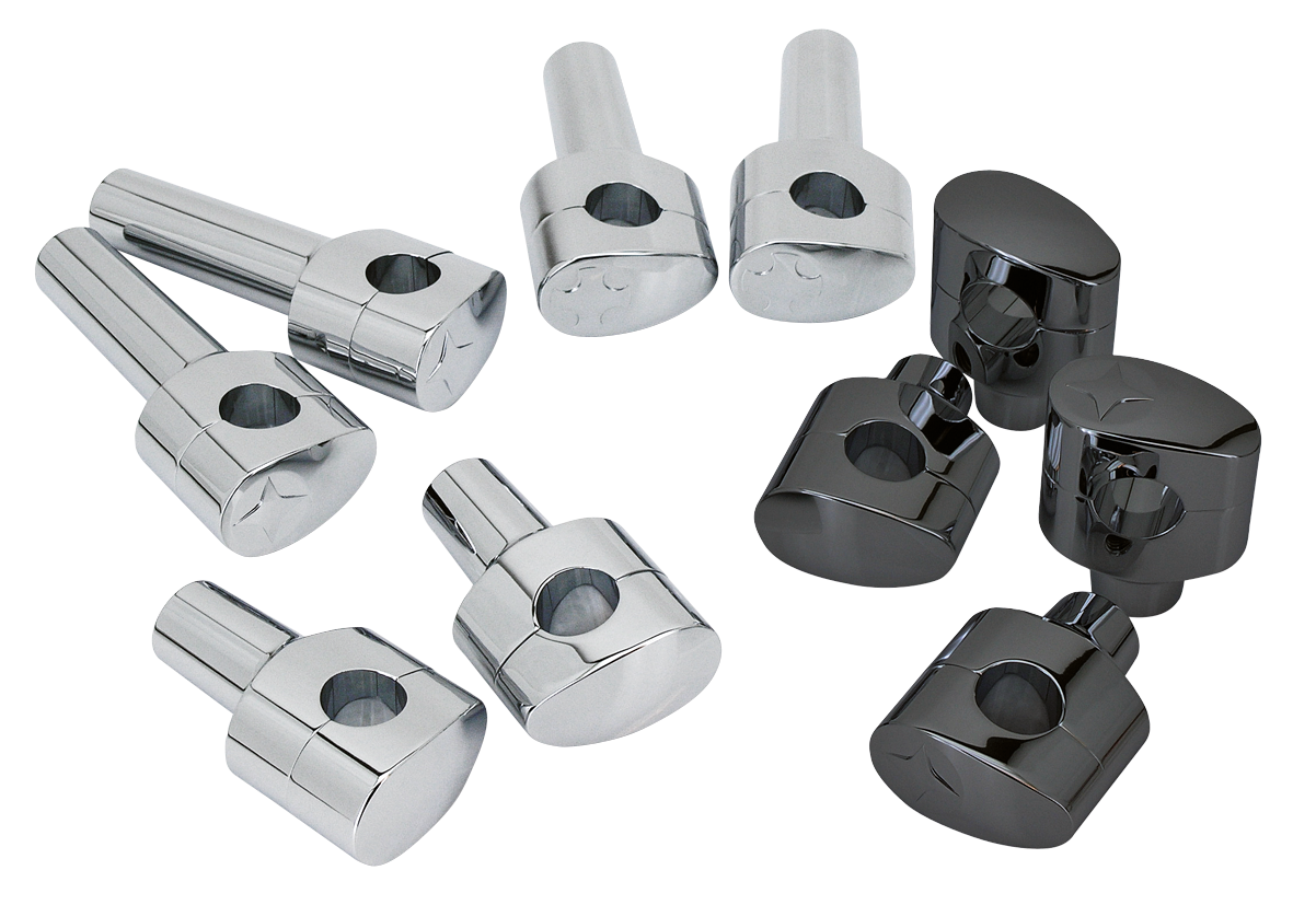 GZP Fusion tilt risers 2" Smoothie Chrom