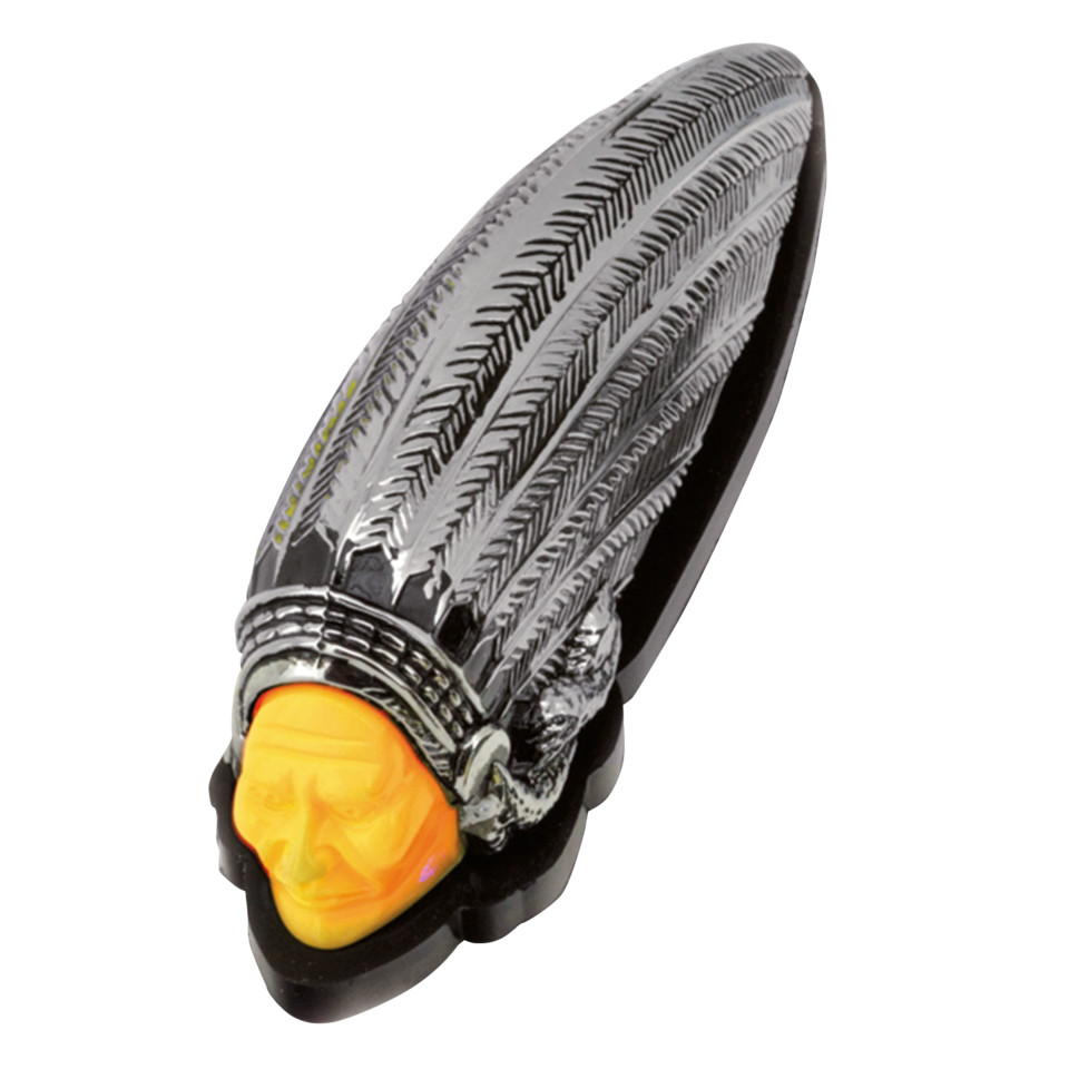 GZP Chr Indian fender light Ivory lens