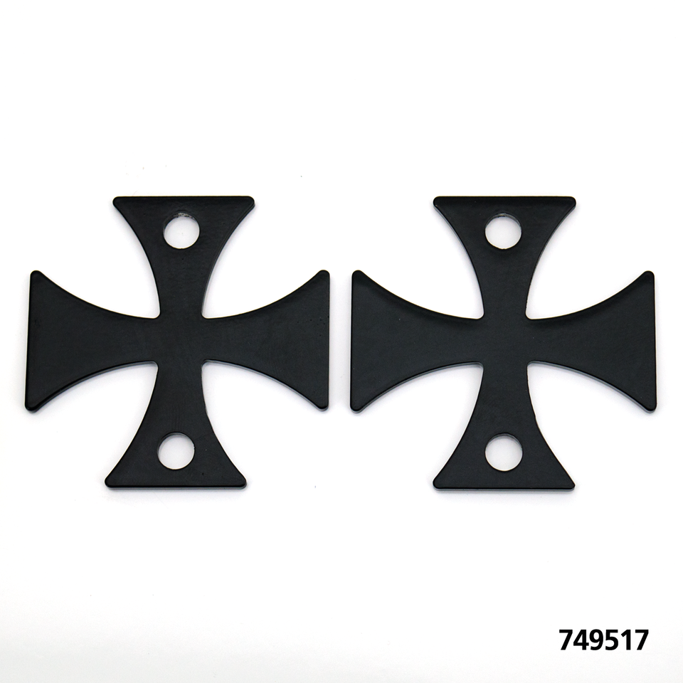 Iron Cross Square 2" tankrisers black