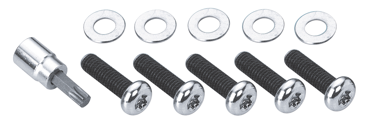 GZP Chrome pulley/sprocket kit 7/16-14x1